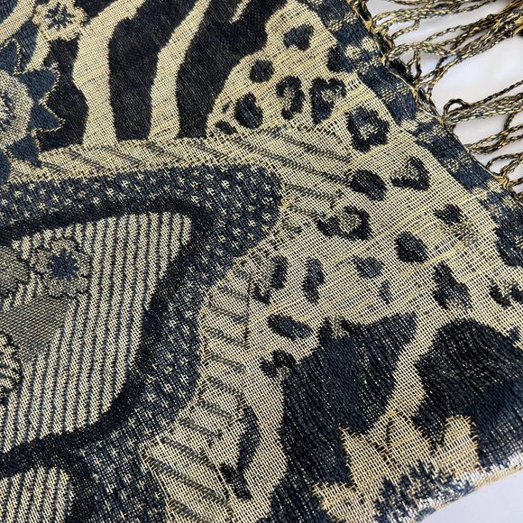 PASHMINA Scarf/Wrap Pashmina & Silk EUC - Picture 5 of 7